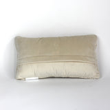 the reverse side of a white pickleball pillow with red paddles from madcap cottage