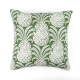 Round Hill Performance/ Outdoor Pillow, 22" Square - Green