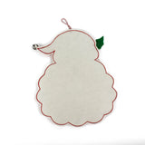 white felt back of a felt santa advent calednar 