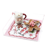 Santa and Friends Square Acrylic Christmas Tray, 3 Sizes