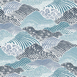 Shangri-La Unpasted Wallpaper - All Over Blue