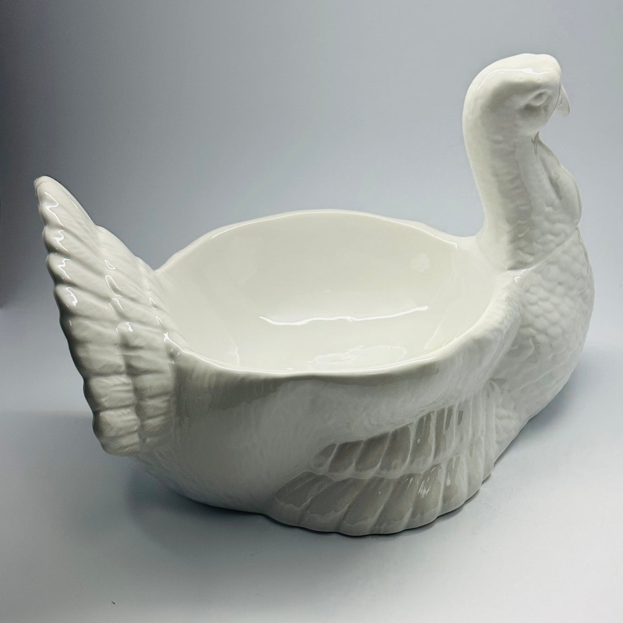 Vintage Ceramic Turkey Centerpiece Bowl