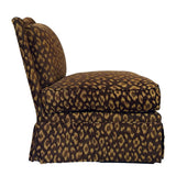 Vintage Leopard Print Slipper Chairs, Pair