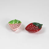 Small Ceramic Strawberry Bowls, Set of 2