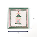 Square Pagoda Acrylic Tray large with dimension of 12" x 12".