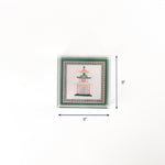 Square Pagoda Acrylic Tray (Small) with dimension of 6" x 6".