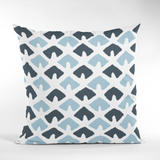 Old Jaipur Blue Performance/ Outdoor Pillow, 22" Square
