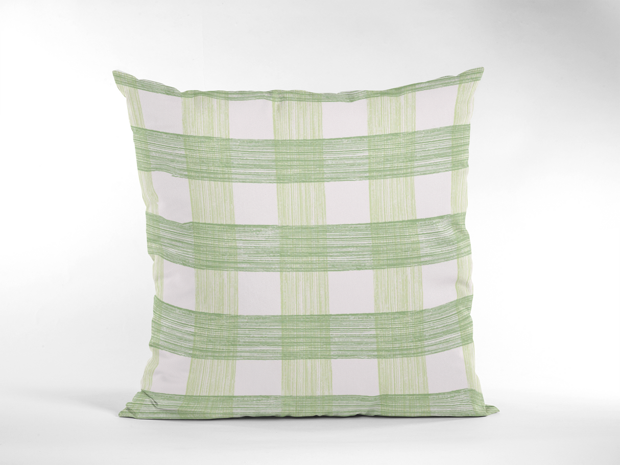 Gin Lane Celery Green Performance/ Outdoor Pillow, 22" Square