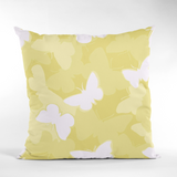 Meadow Morn Daffodil Yellow Performance/ Outdoor Pillow, 22" Square