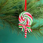colorful candy-themed Christmas ornaments shaped lollipop