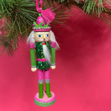 Wood Glitter Nutcracker Christmas Ornaments