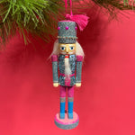 Wood Glitter Nutcracker Christmas Ornaments