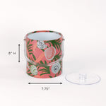 dimensions of Shell Seekers acrylic ice bucket with lid on the side