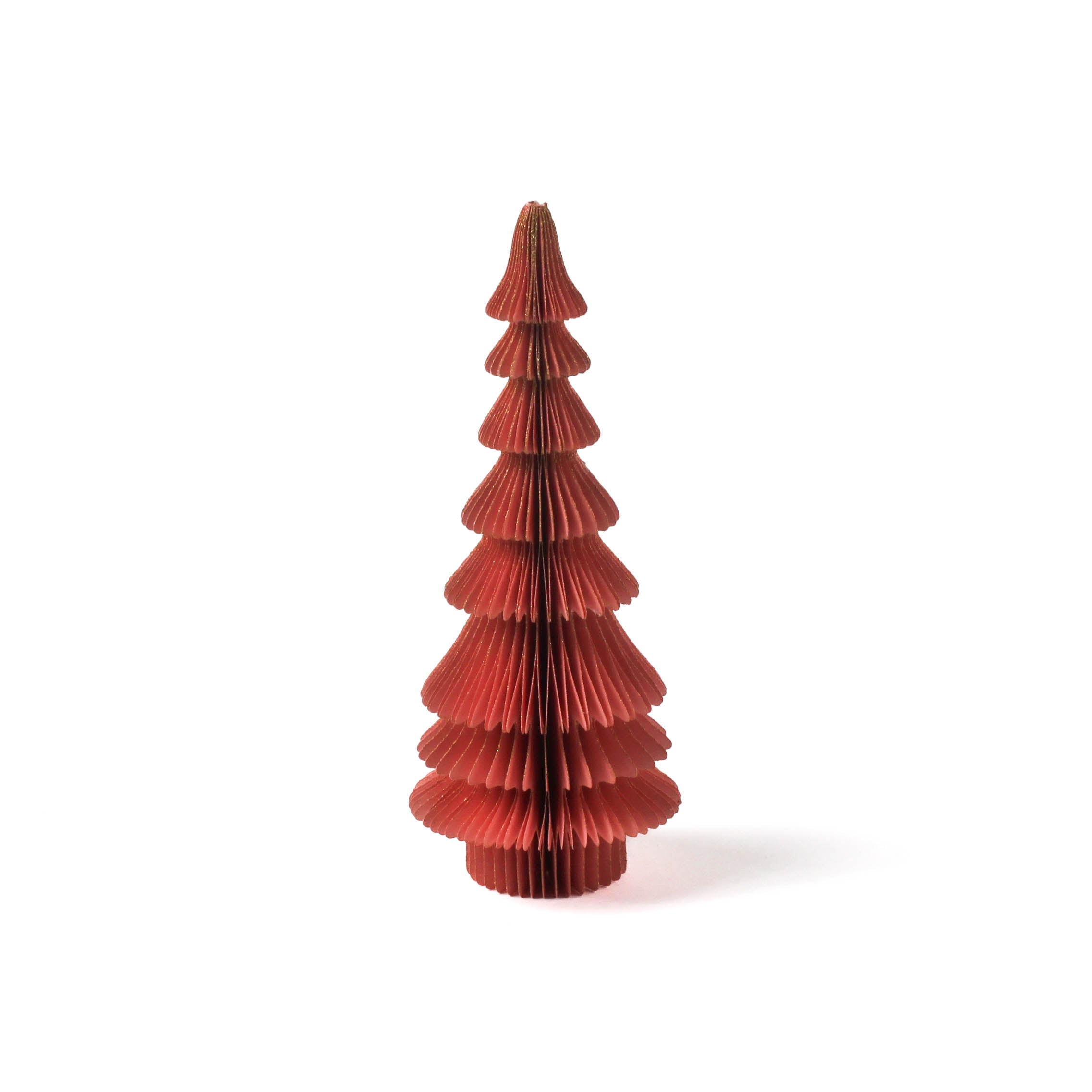 Folding Paper Red/pink Christmas Tree Decorations