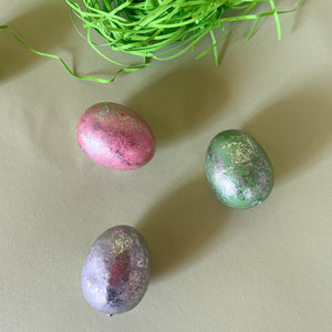 3 foil easter egg decorations