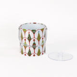 Twinkle Trees is an acrylic ice bucket covered in a green Christmas tree pattern.
