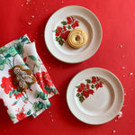 Vintage Poinsettia Plates made in England