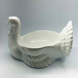 Vintage Ceramic Turkey Centerpiece Bowl