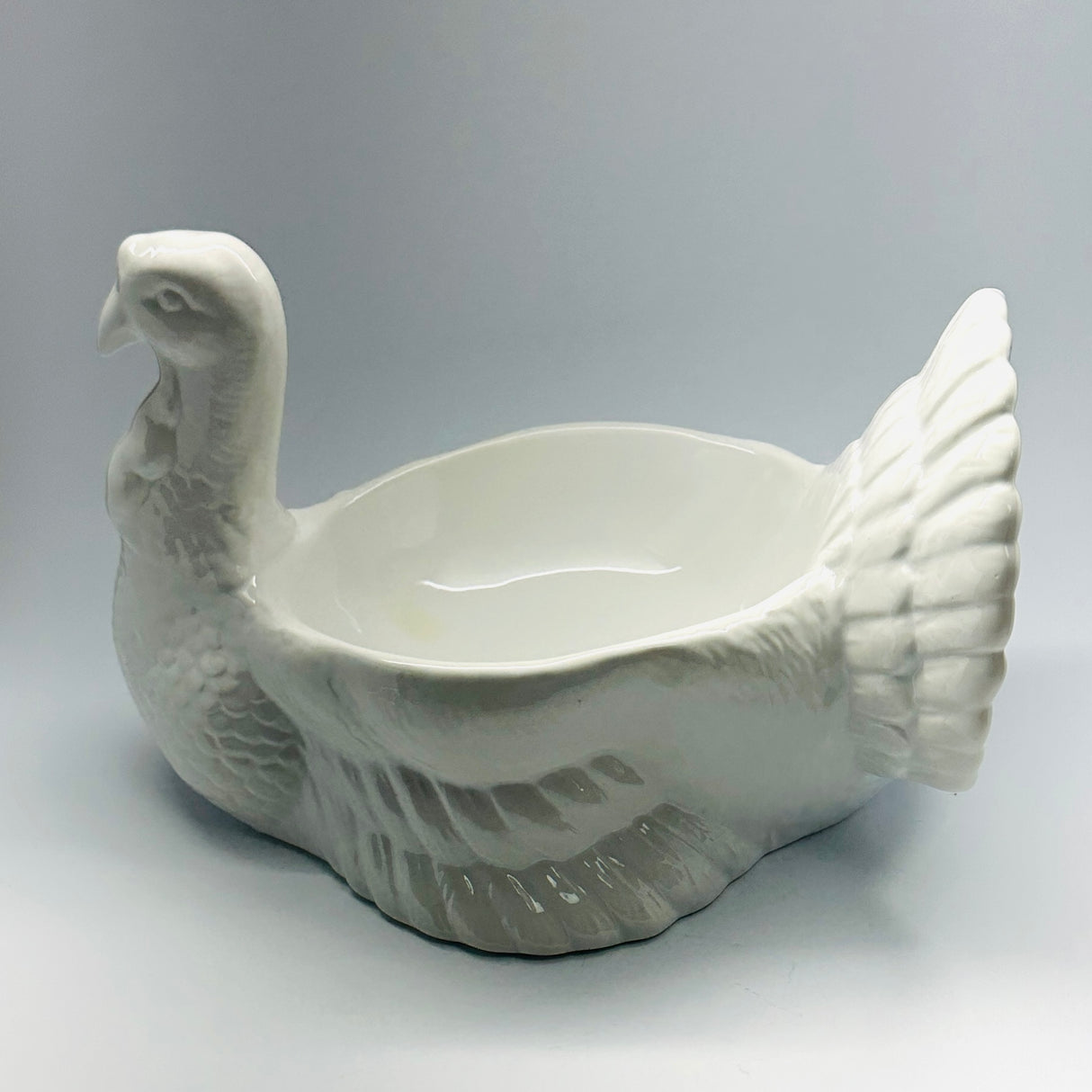 Vintage Ceramic Turkey Centerpiece Bowl