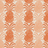 an orange pineapple print fabric swatch