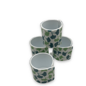 Forest Glade Blue/Green Christmas Napkin Rings, Set of 4