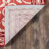 Hampton Court Wool Red Area Rug
