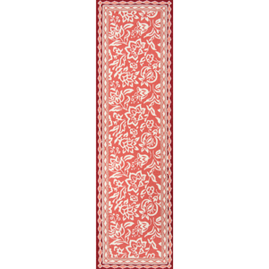 Hampton Court Red All-Weather Indoor/Outdoor Area Rug