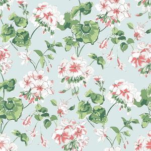 Cottage Grove Sky Blue Wallpaper Sample