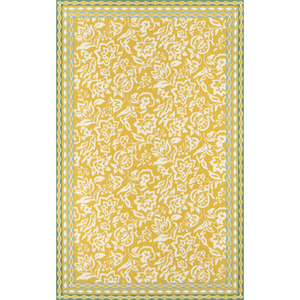 Hampton Court Yellow All-Weather Indoor/Outdoor Area Rug