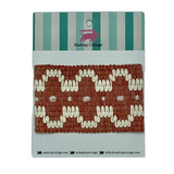 Summer in Crete 2.5″ Tape Trim Sample Southampton Pink