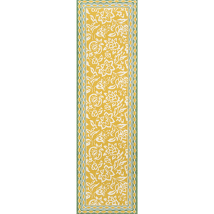 Hampton Court Yellow All-Weather Indoor/Outdoor Area Rug