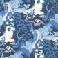 Old Peking Ocean Blue Wallpaper Sample