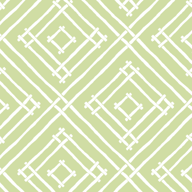 Island House Meadow Green Wallpaper Sample