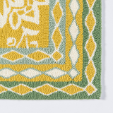 Hampton Court Wool Yellow Area Rug