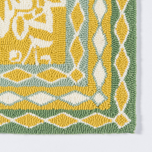 Hampton Court Yellow Area Rug