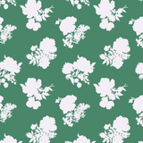 Swans Island Silhouette Forest Green Wallpaper