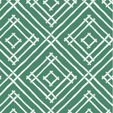 Island House Forest Green Wallpaper Sample