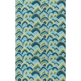 Cloud Club Wool Blue and Green Area Rug