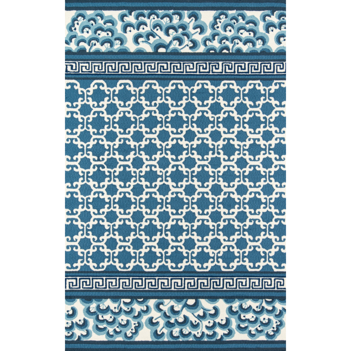 Monserrat Blue All-Weather Indoor/Outdoor Area Rug