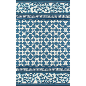 Monserrat Swedish Blue All-Weather Indoor/Outdoor Area Rug