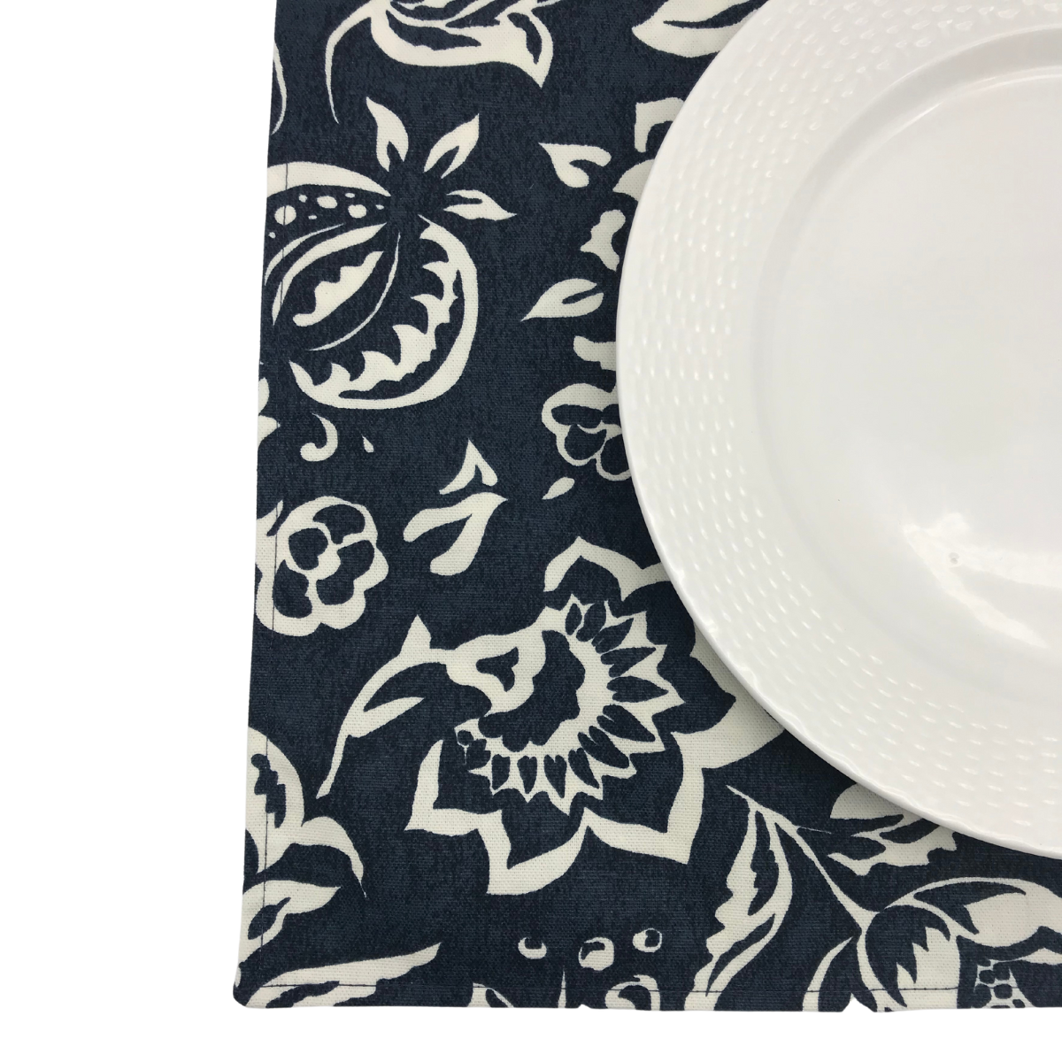 Hampton Court Navy Blue Placemats, Set of 4