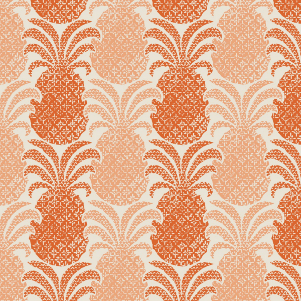 Round Hill Tangerine Fabric Sample