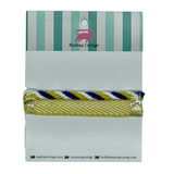 Knot’s Landing 1/4″ Cord with Flange Trim Sample Lemon Grove Yellow