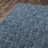 Roman Holiday Wool Blue Area Rug