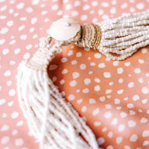 Small White Indian Glass-Bead Necklace