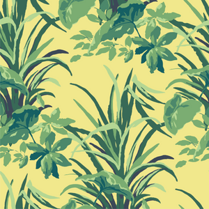 Jungle Road Summer Yellow Wallpaper