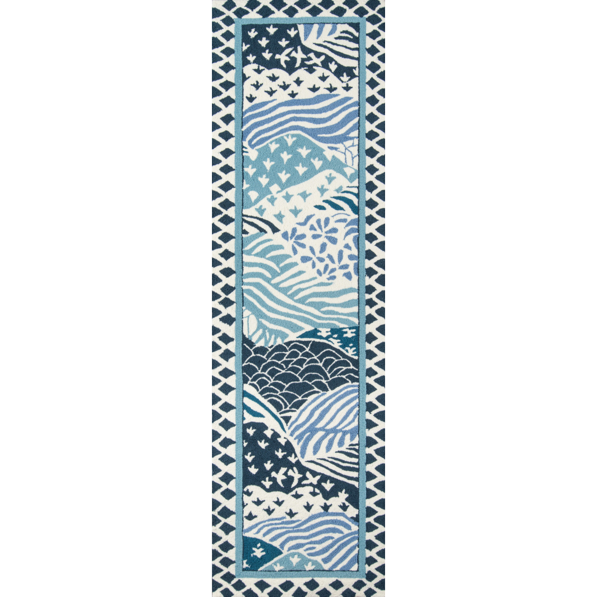 Shangri-La Wool Blue Area Rug
