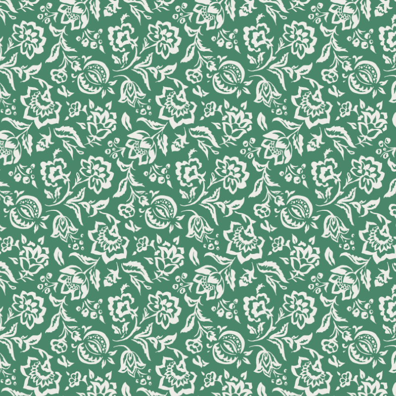 Hampton Court Forest Green Wallpaper Sample
