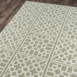 Lake Trail Wool Green Area Rug