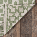 Lake Trail Wool Green Area Rug